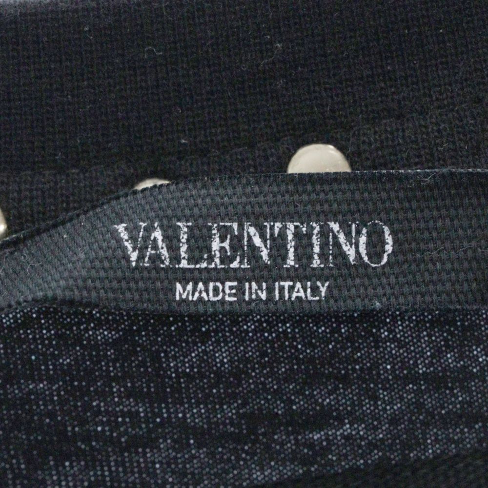 VALENTINO (ヴァレンチノ) クルーネック ロックスタッズ 半袖Tシャツ