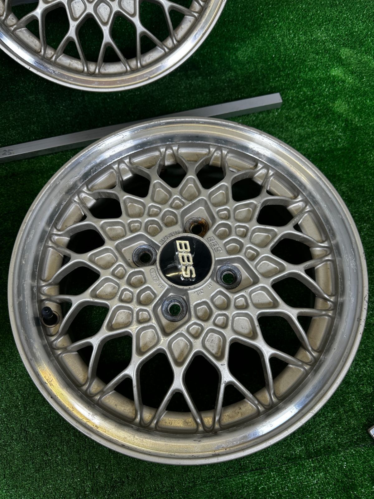 送料無料☆14x5J +46 4穴 PCD100 BBS 4本 中古 アルミホイール