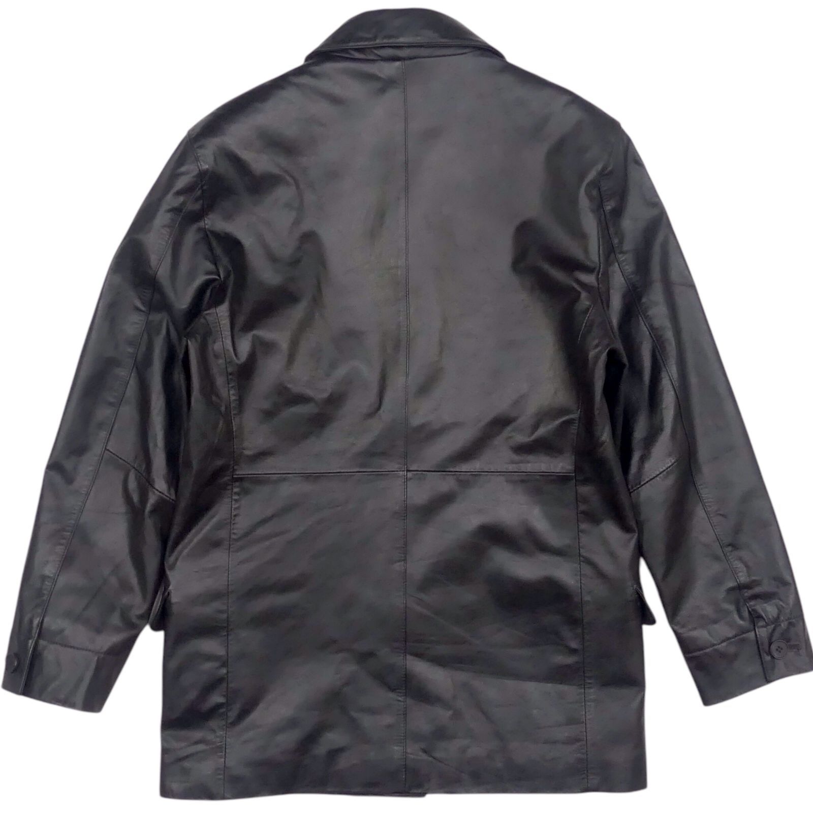未使用品 タグ付き THE CASUAL レザーコート 馬革 ホースハイド L THE CASUAL ザカジュアル チェスターコート M レザー 本革 馬革