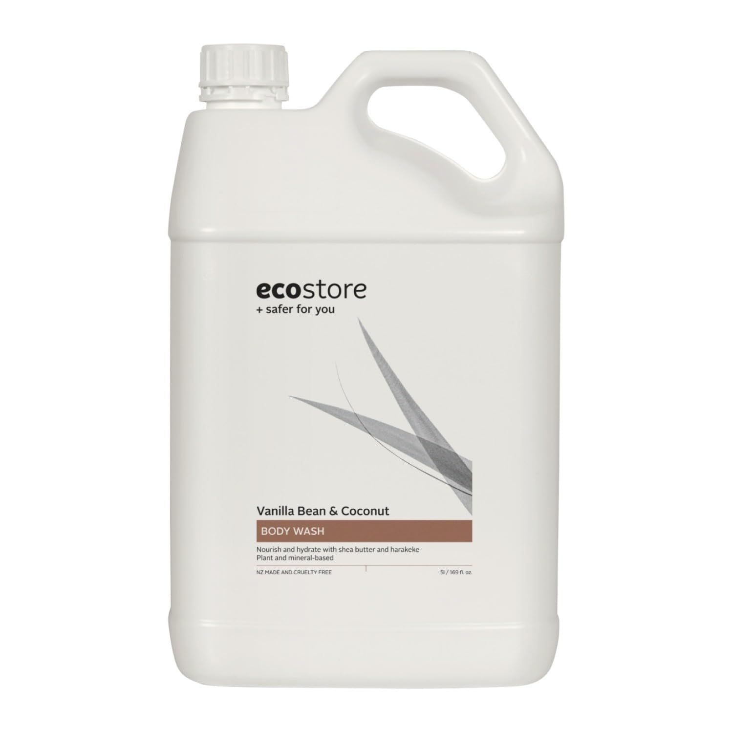 ecostore エコストア ボディウォッシュ バニラ＆ココナッツ 5L ボディソープ ボディケア 弱酸性 植物由来 肌にやさしい 詰め替え 大容量 特大サイズ