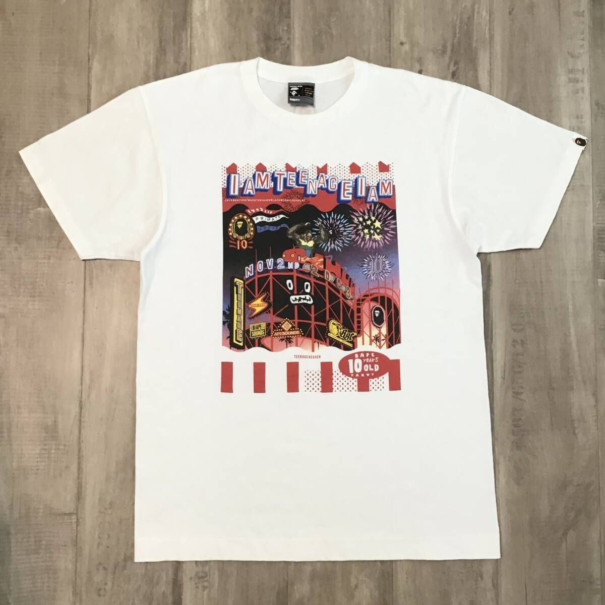 2003年 BAPE 10 year anniversary party Tシャツ Lサイズ a bathing 