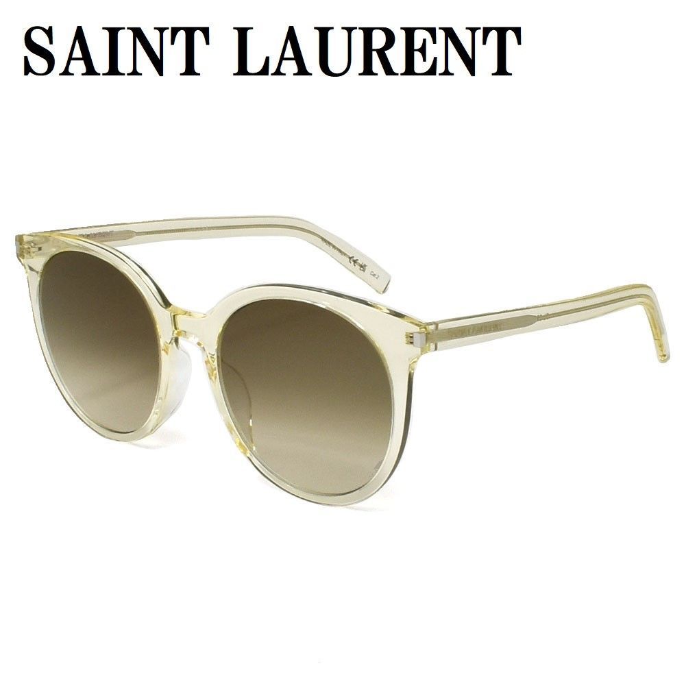 国内正規品 サンローラン SAINT LAURENT 56㎜ SL 566/K SLIM 004 サングラス アジアンフィット アイウェア 眼鏡  UVカット 紫外線カット メンズ レディース ブラウングラデーション イエロークリア - メルカリ