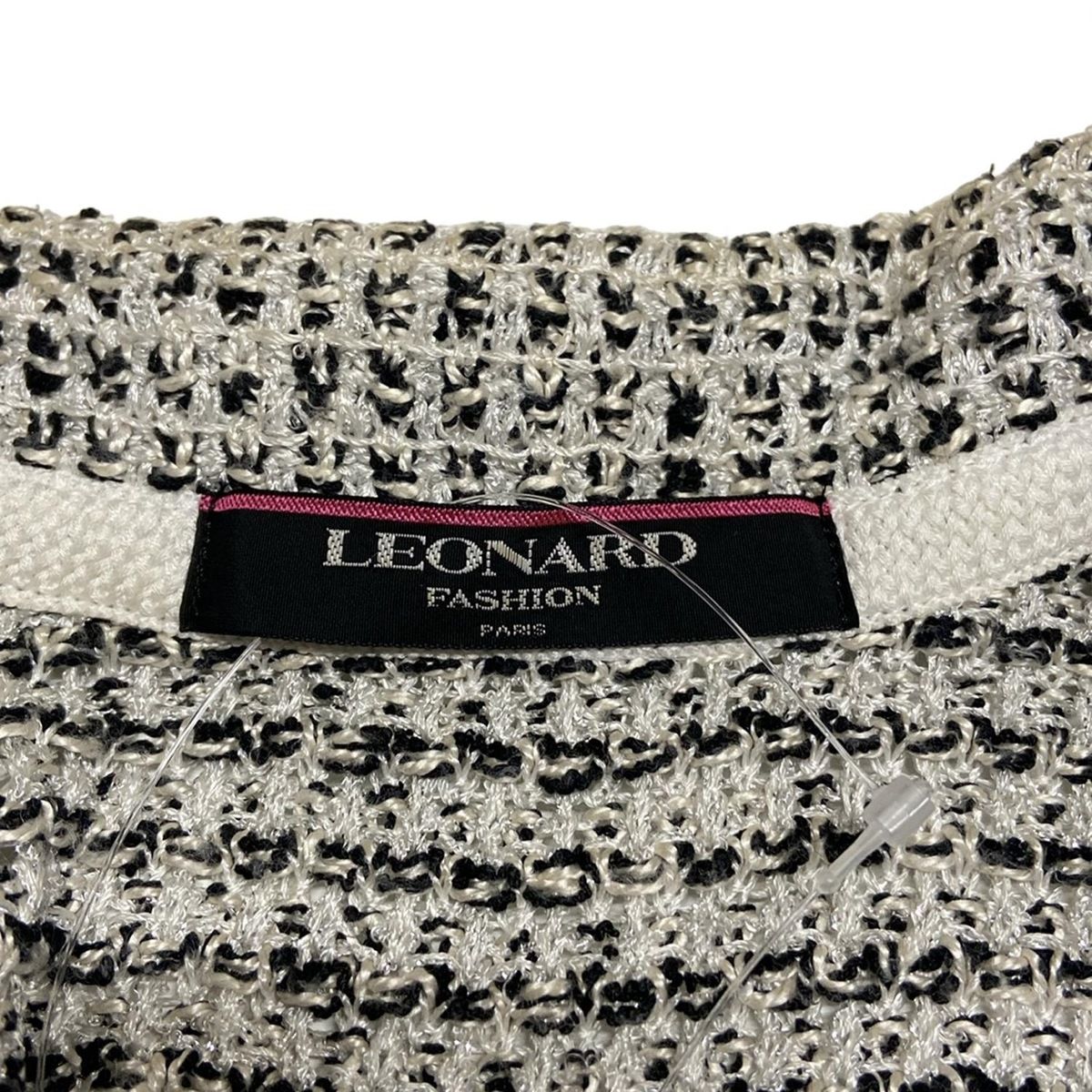 LEONARD(レオナール) ジャケット サイズM レディース - 白×黒