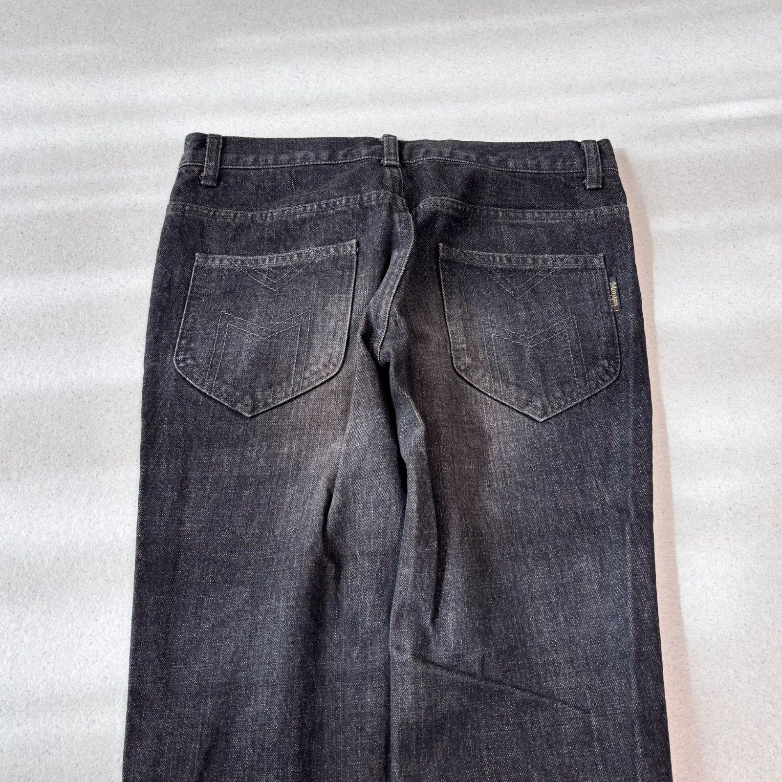 Y2K 平成 Morgan homme race up flare black denim s 00s ギャル お兄