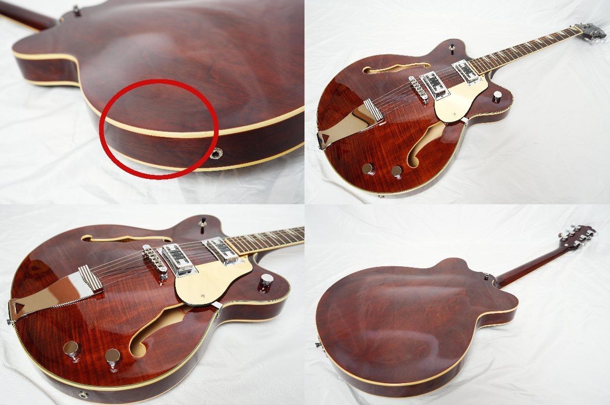 ☆EASTWOOD GUITARS☆CLASSIC 6 Walnut セミアコ 美品 HC付☆Classic 6 