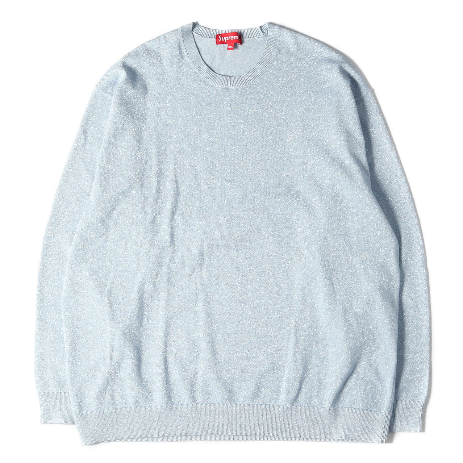 Supreme シュプリーム ニットメタリック ラメ トップ Metallic LS Top 23SS ライトスレート XXL トップス カットソー  ブランド カジュアル ストリート - メルカリ