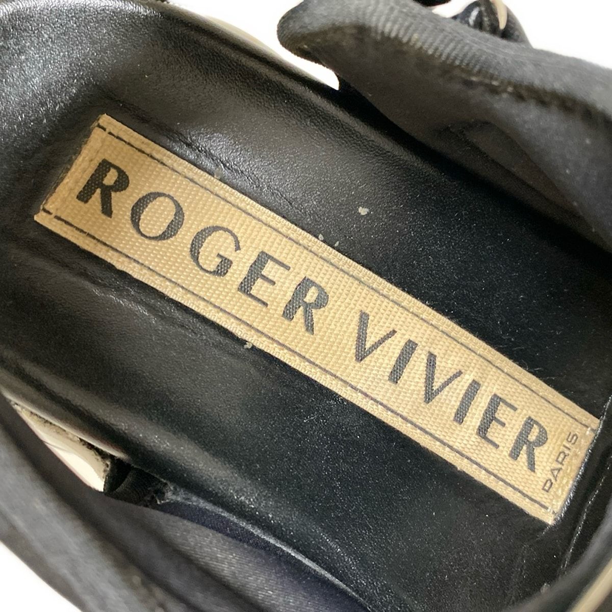 ロジェヴィヴィエ　サンダル 34サイズ RogerVivier(ロジェヴィヴィエ) サンダル 34 レディース - 黒