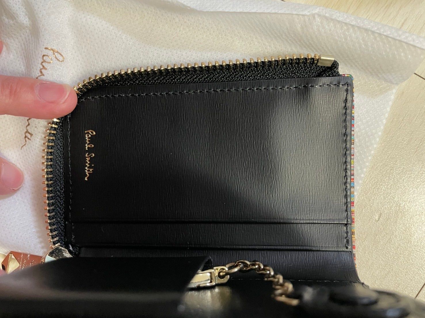 新品未使用　ポールスミス　キーケース　4連　マルチカラー　牛革　ストライプ imgrc0155149820.jpg