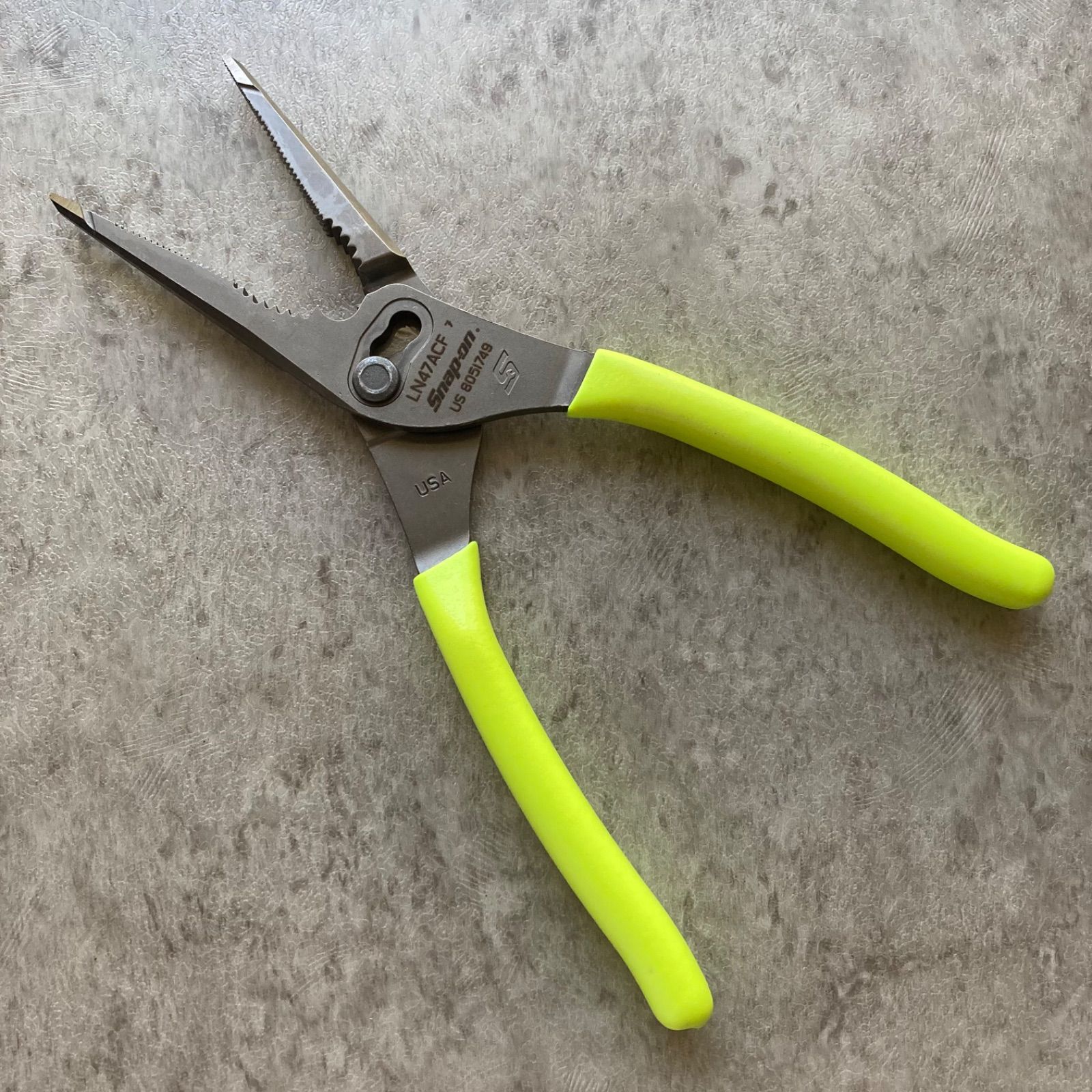 SNAP-ON ロングノーズスリップジョイントプライヤー LN47ACF