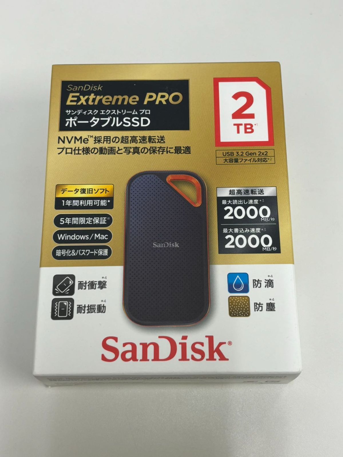 新品未開封】SanDisk SDSSDE81-2T00-J25 SSD 外付け 2TB Sandisk SSD - メルカリ