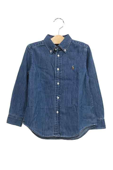 【未使用】【新古品】RALPH LAUREN　ラルフローレン　キッズ　6歳　120センチ　長袖シャツ＿S02＿セルモアから出品＿s-0052-r02