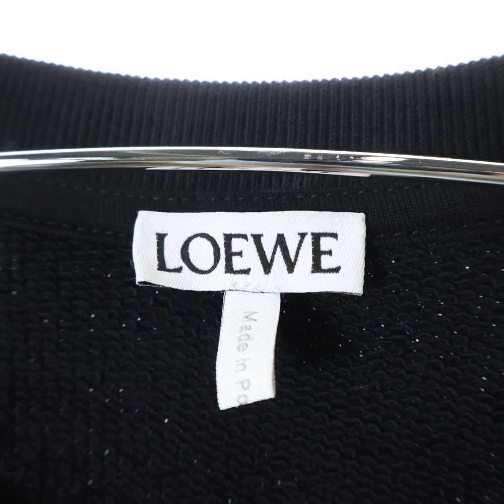 【美品】LOEWE ロゴ刺繍 クルーネック スウェット LOEWE (ロエベ) マルチカラー刺繍 クルーネック トレーナー