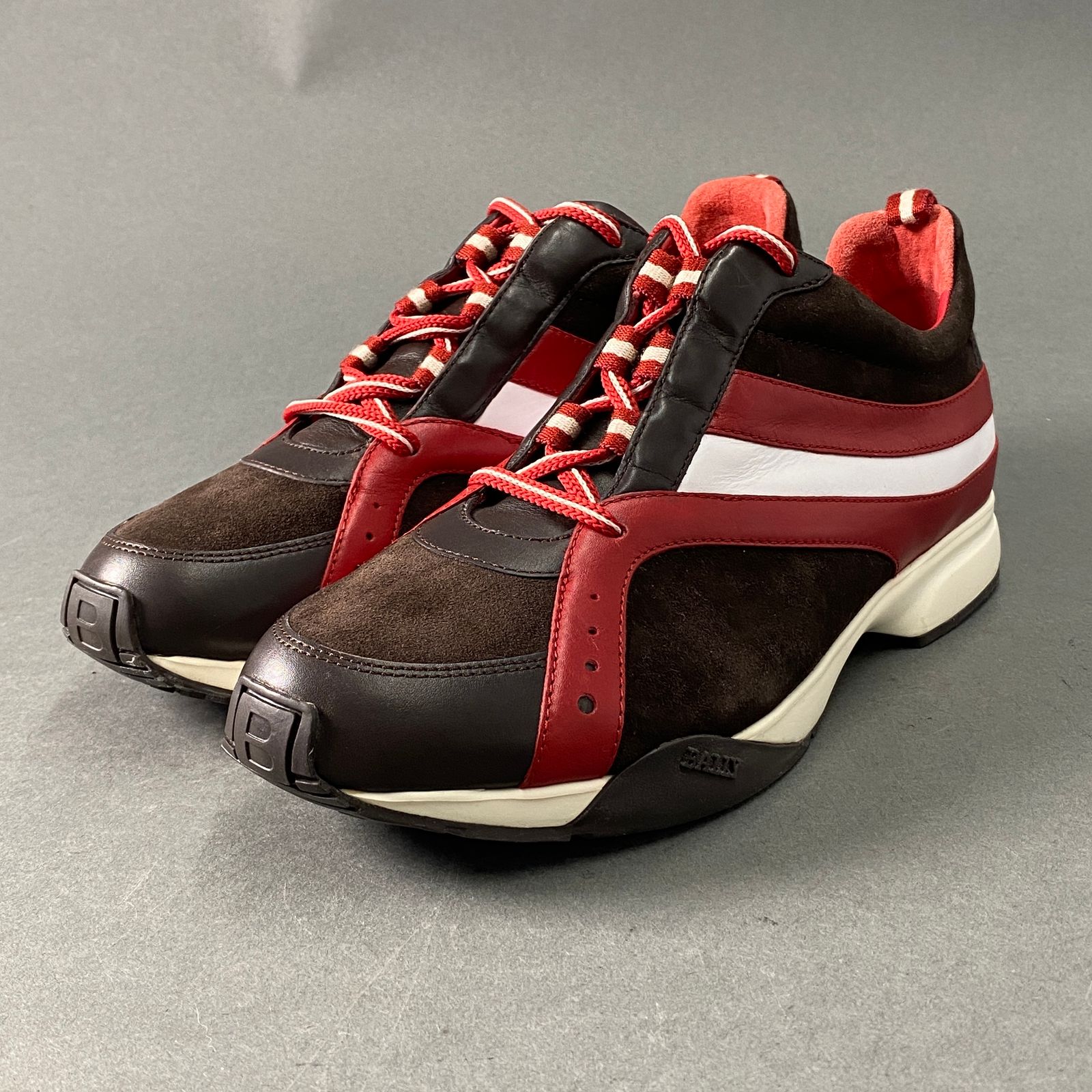 4A14 定価\44,100 BALLY バリー スウェードレザースニーカー EU 38 1/2 