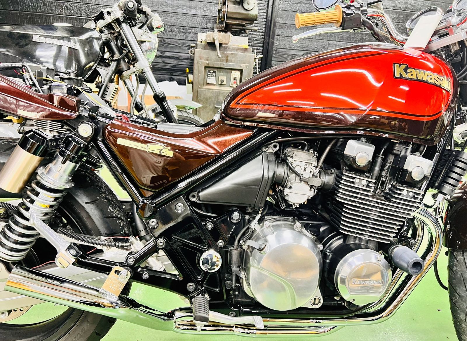 REDSTAGE XJR400 4HM用 月光管 外伝 無地 サイレンサーセット