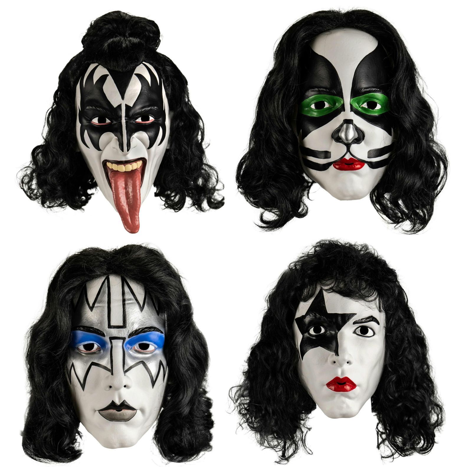 キッス マスク 4種セット KISS - Deluxe Injection Mask Set of 4 正規品 Gene Simmons ジーン  シモンズ - メルカリ