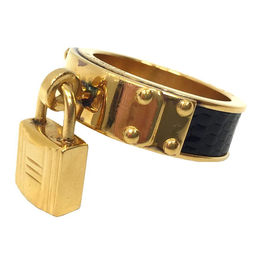 HERMES エルメス ケリー Hカデナ スカーフリング リザード