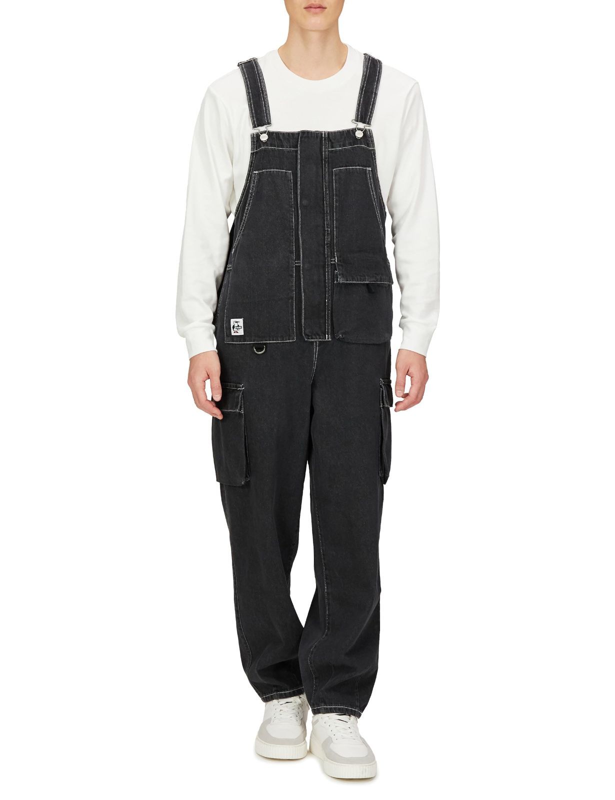 Size M_Color ブラックデニム チャムス オーバーオール Beaver Utility Pocket Overall メンズ Black Denim