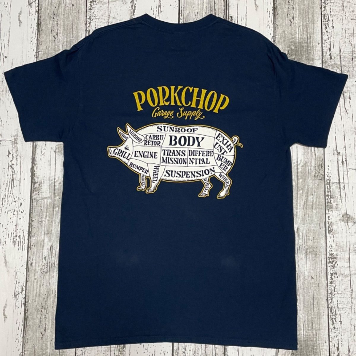 porkchop バックプリントTシャツ