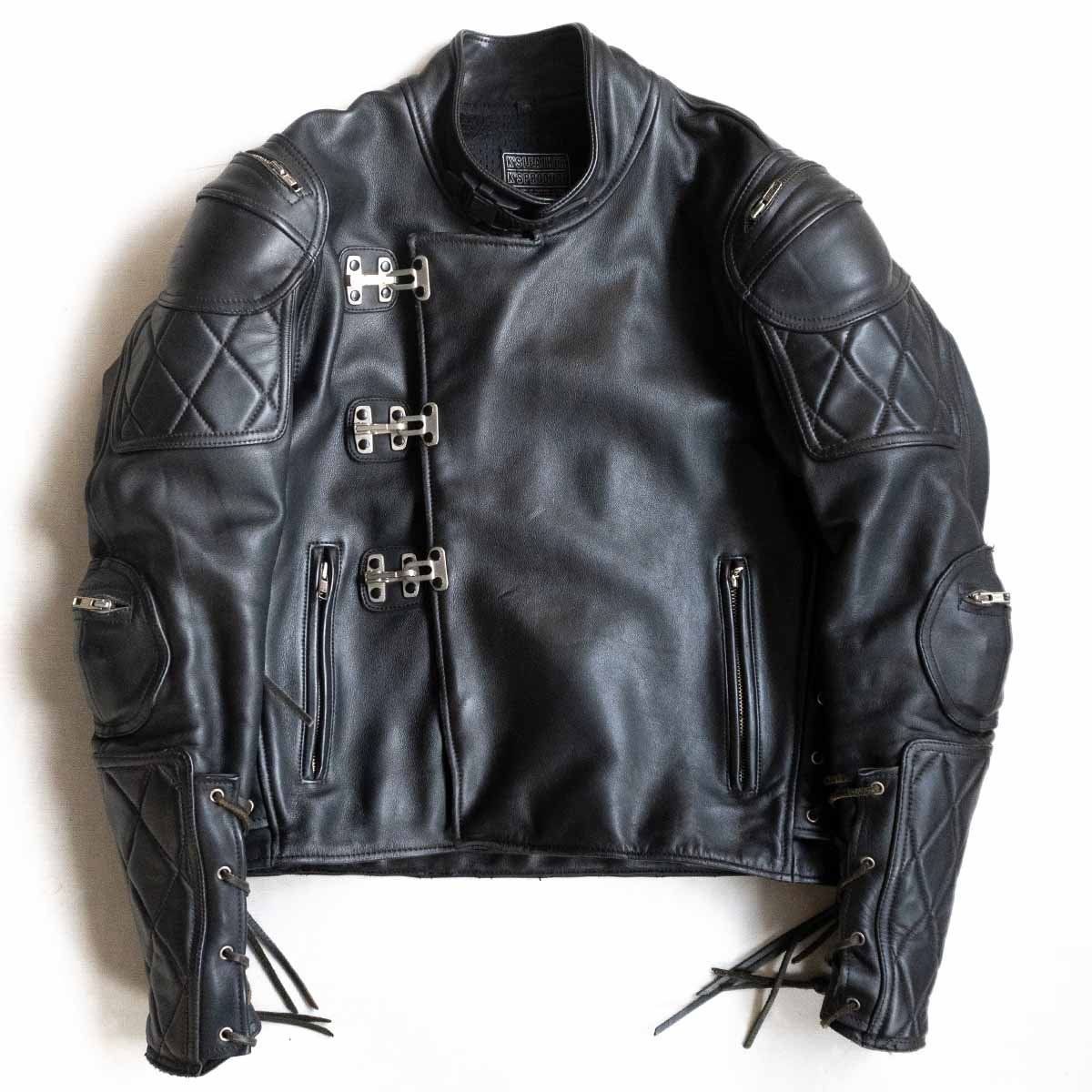 極美品】カドヤ ダブルライダースジャケット LL ブラック 牛革