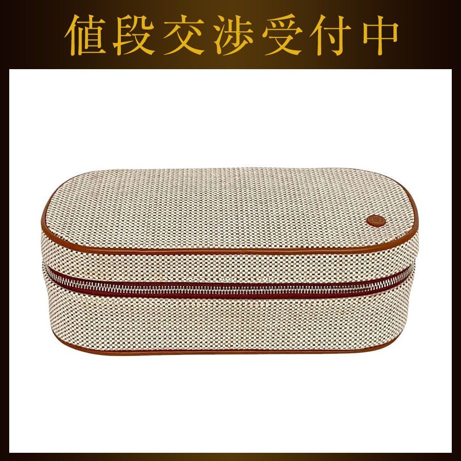 エルメス ポーチ エスカル コニャック コットン 100