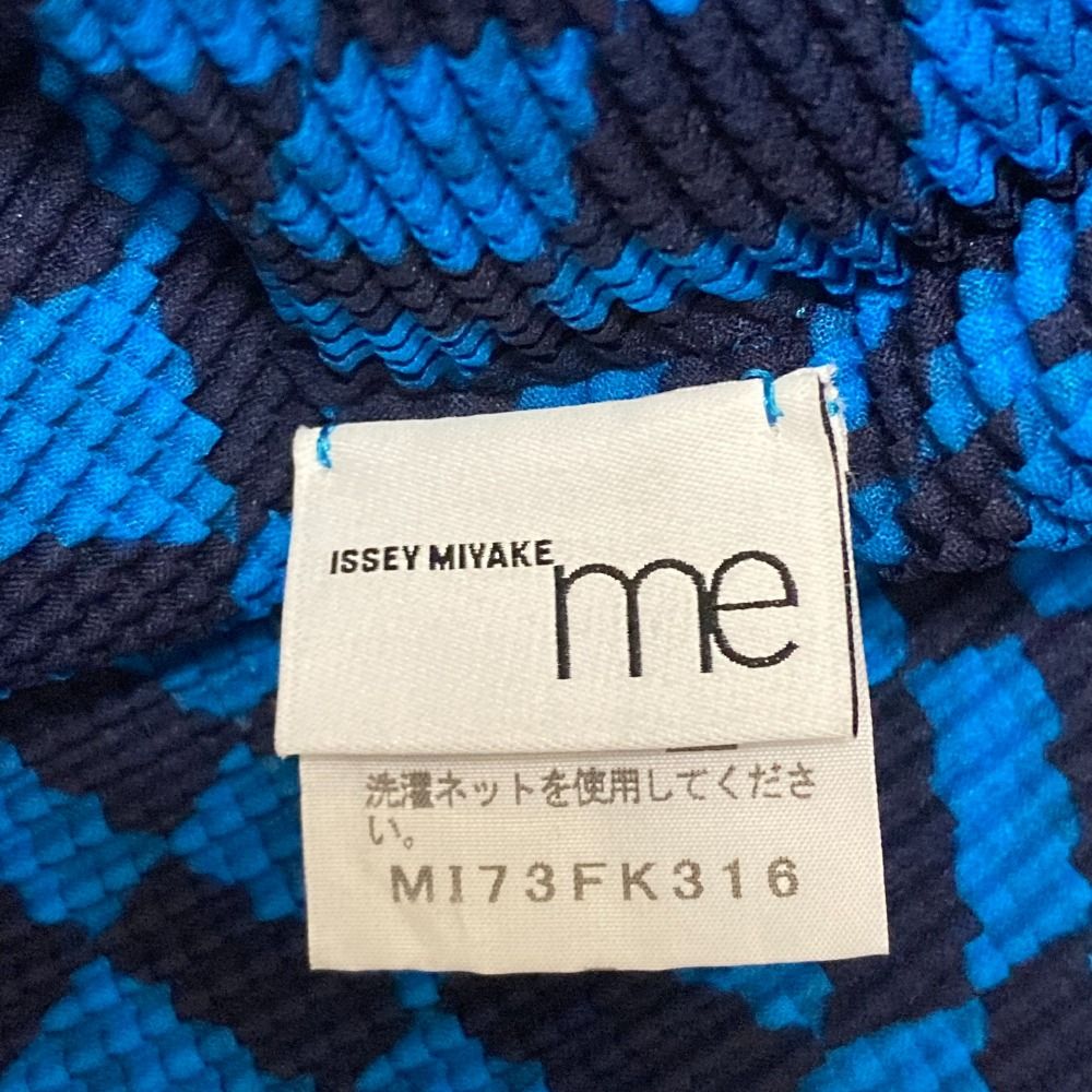 良品 me ISSEY MIYAKE ミーイッセイミヤケ アシンメトリー ショートスリーブ カットソー MI73FK316 ブルー レディース 古着 中古 USED 良品 me ISSEY MIYAKE ミーイッセイミヤケ アシンメトリー ショート