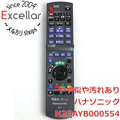 生産完了商品 □ パナソニックBDレコーダー用リモコン N2QAYB000554