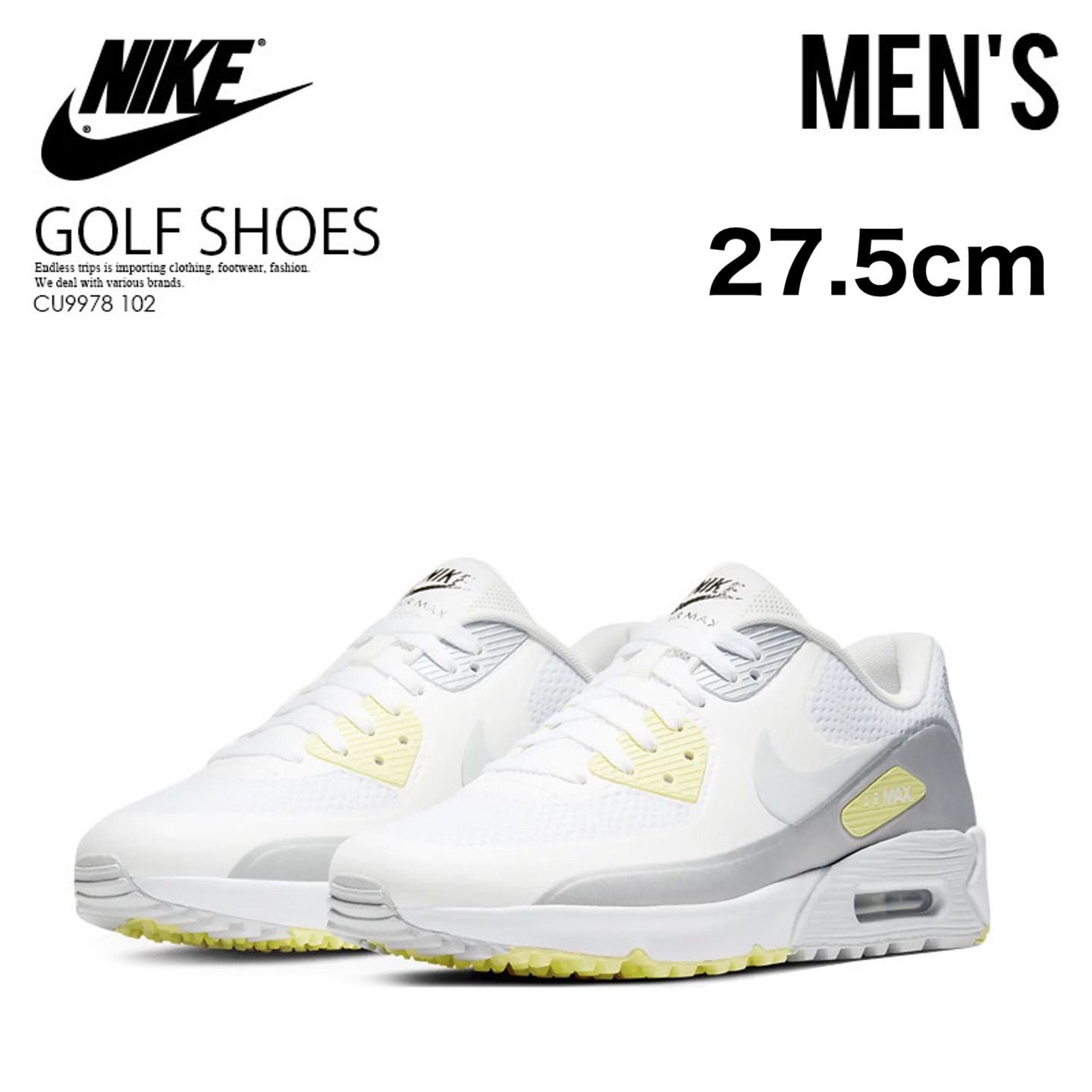NIKE ナイキ エアマックス 90G ゴルフシューズ 27.5cm - メルカリ