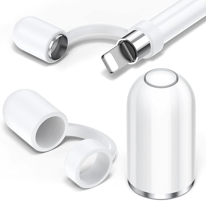 MACLE Apple Pencil交換用 キャップ アップルペンシル キャップ 第1世代 キャップ紛失防止カバー タッチペン交換用 iPencil 1に対応 充電端子用 オリジナルと同じ磁力 対応iPad/iPad Pro/Air/min