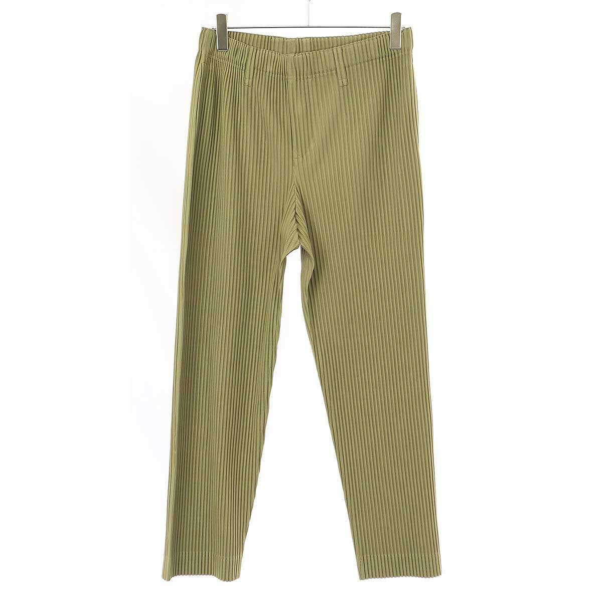 HOMME PLISSE TAILORED PLEATS 1 カーキ 1 Tailored Pleats 1 Pants in Dark Khaki – SVRN