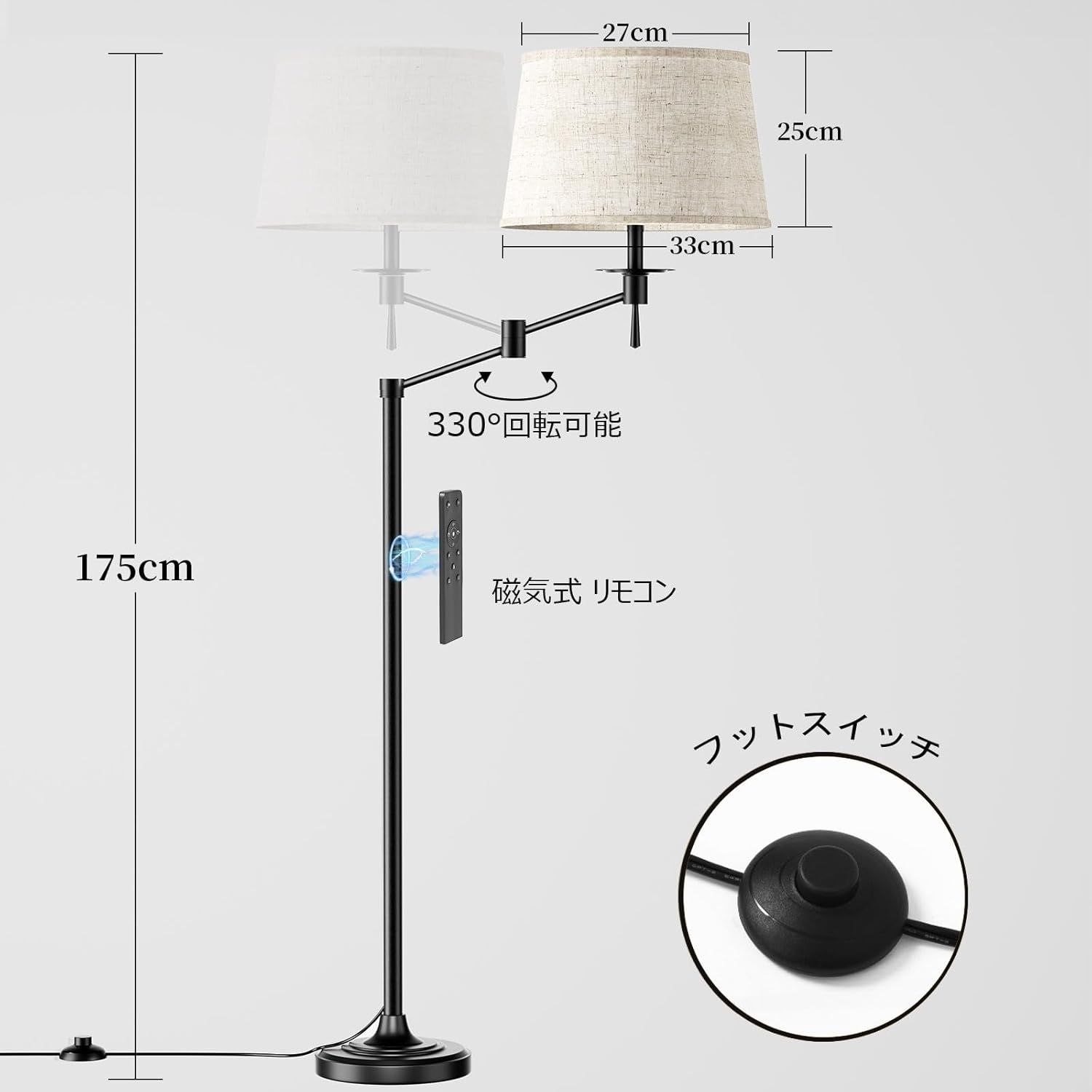 LEDアーム可動式