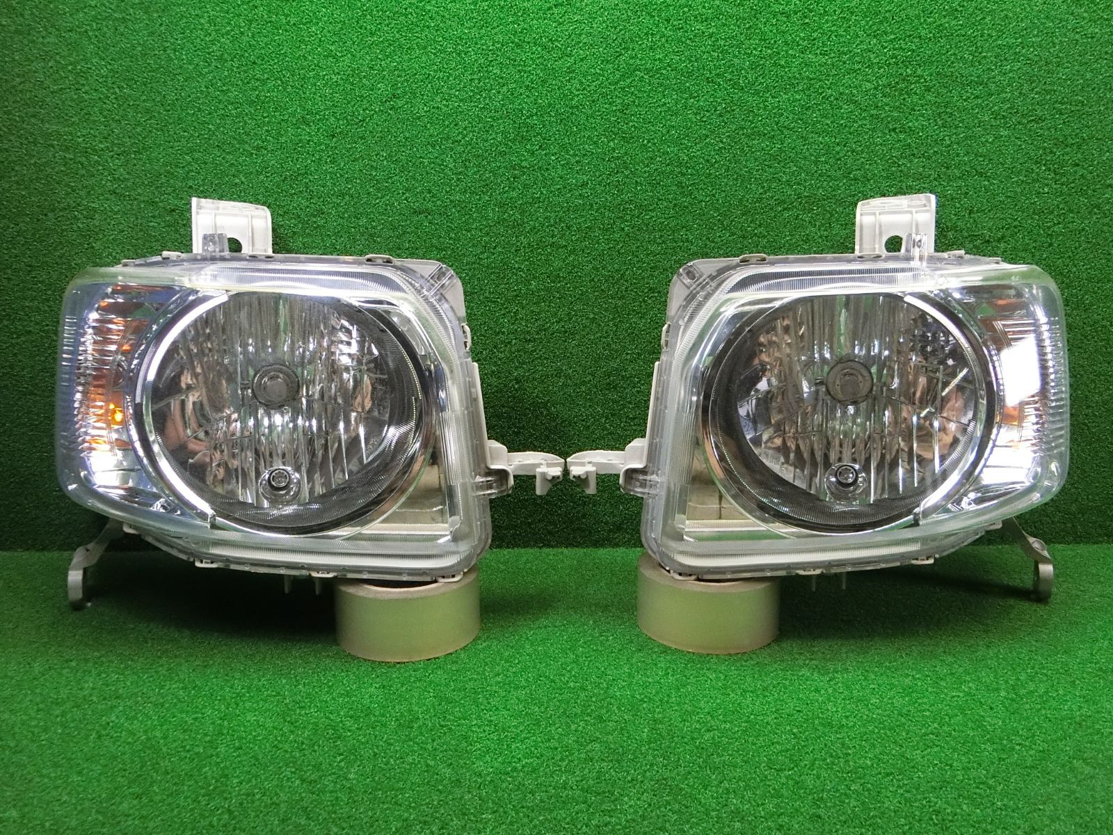 11636 コーティング済 ホンダ N-BOX JF1 ヘッドライト 左右セット STANLEY P9911 研磨済 破損なし レベライザー 済