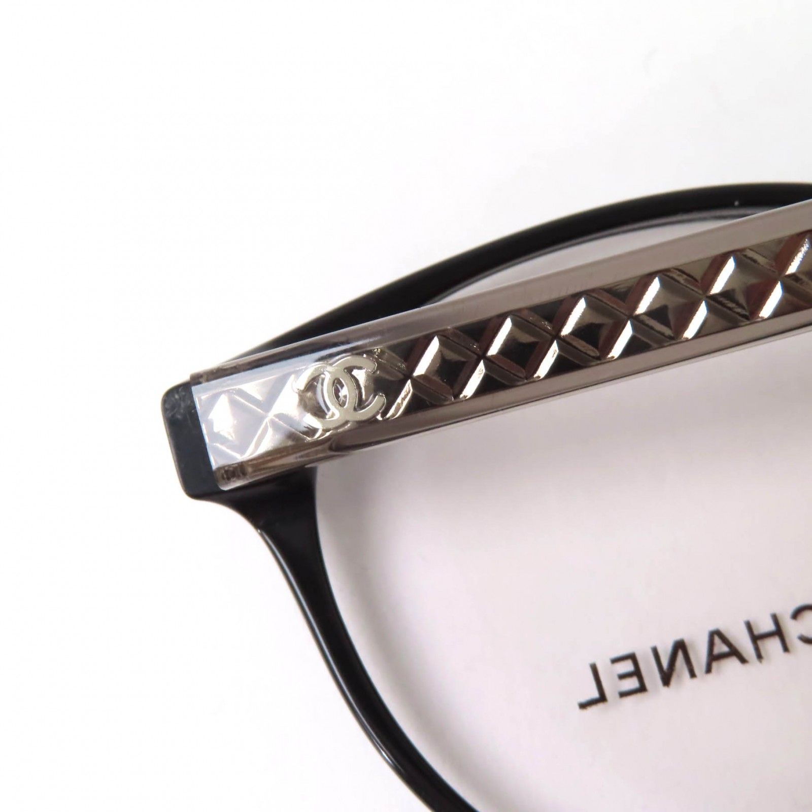 美品☆CHANEL シャネル 3401-A ココマーク メガネ 眼鏡 アイ