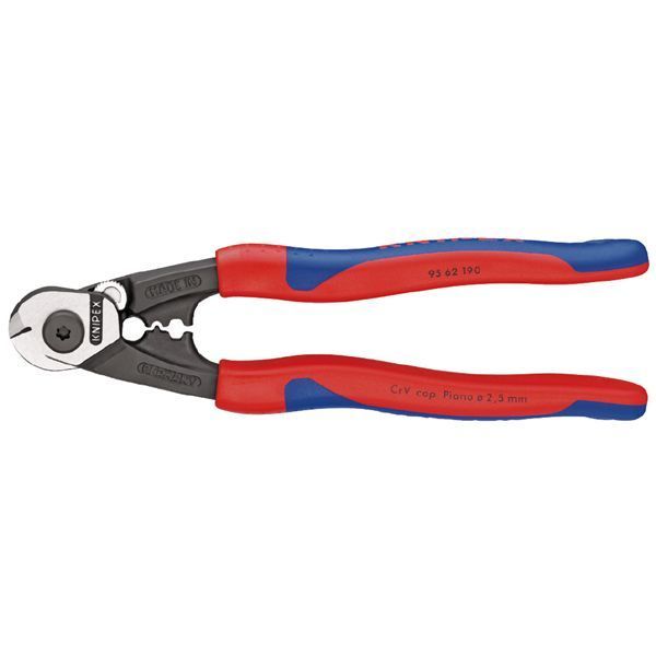 KNIPEX クニペックス ワイヤーロープカッター コンフォート 全長190mm 9562-190