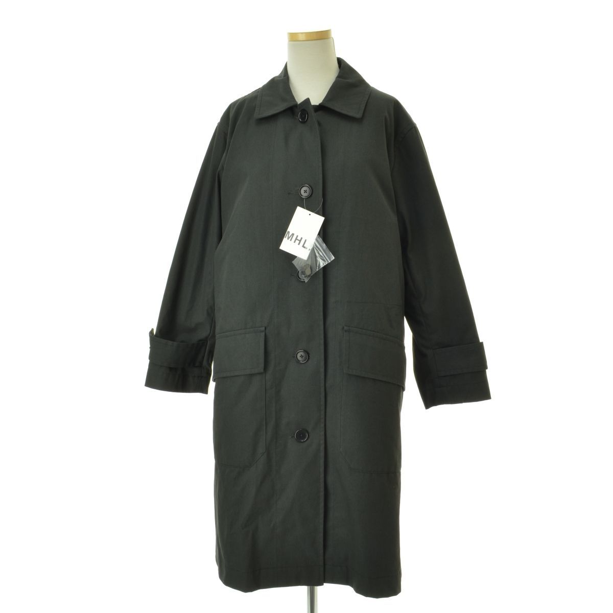 MHL. /PROOFED COTTON NYLON TWILL COAT - ステンカラーコート