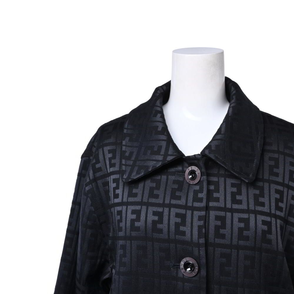 イタリア製 Vintage FENDI ズッカ柄 ステンカラー コート FENDI イタリア製 ヴィンテージ ズッカ柄 ステンカラーコート