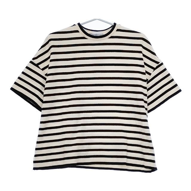 R-D.M.Co- BORDER KNIT - SEW T SHIRT ボーダー 定価26400円 no.6064 半袖Ｔシャツ カットソー キナリ ネイビー レディース マンズテーラー 5-0601S∞