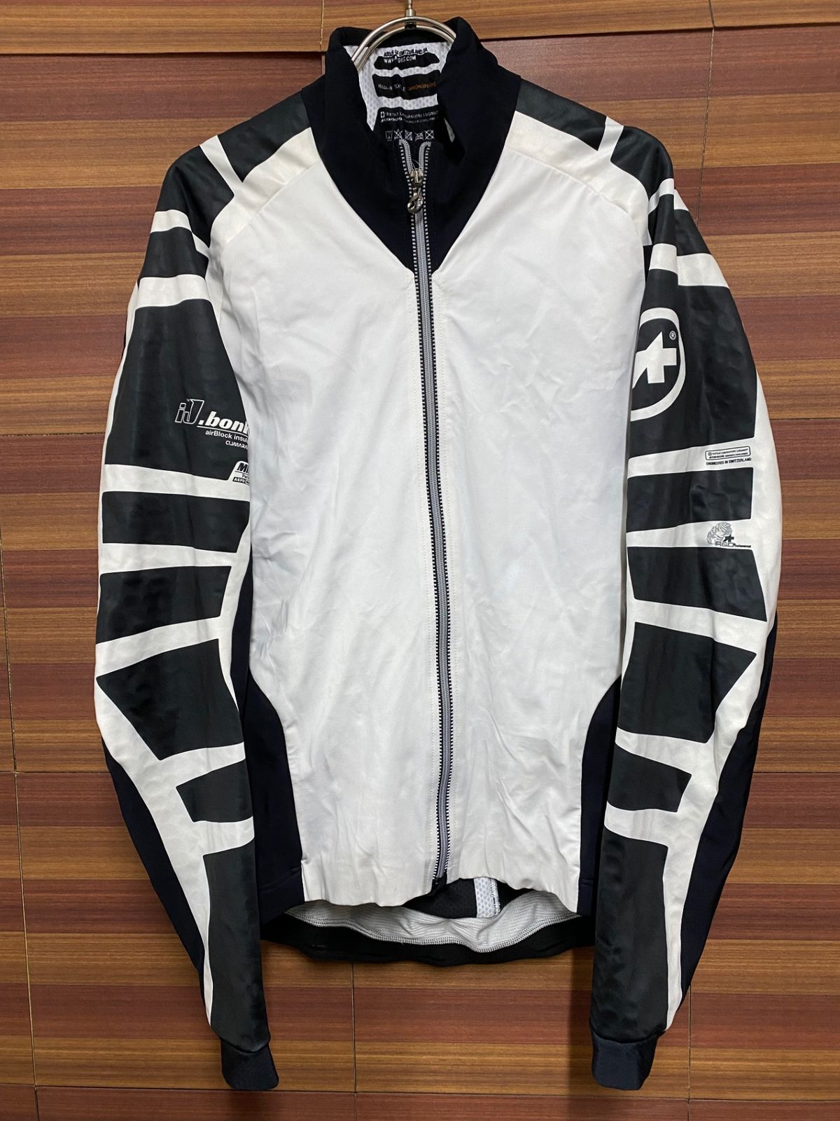 VOmax サイクルジャケット　ナイロン×裏起毛　USA製　XL 紫×エメラルド VOmax サイクルジャケット ナイロン×裏起毛 USA製 XL 紫×エメラルド