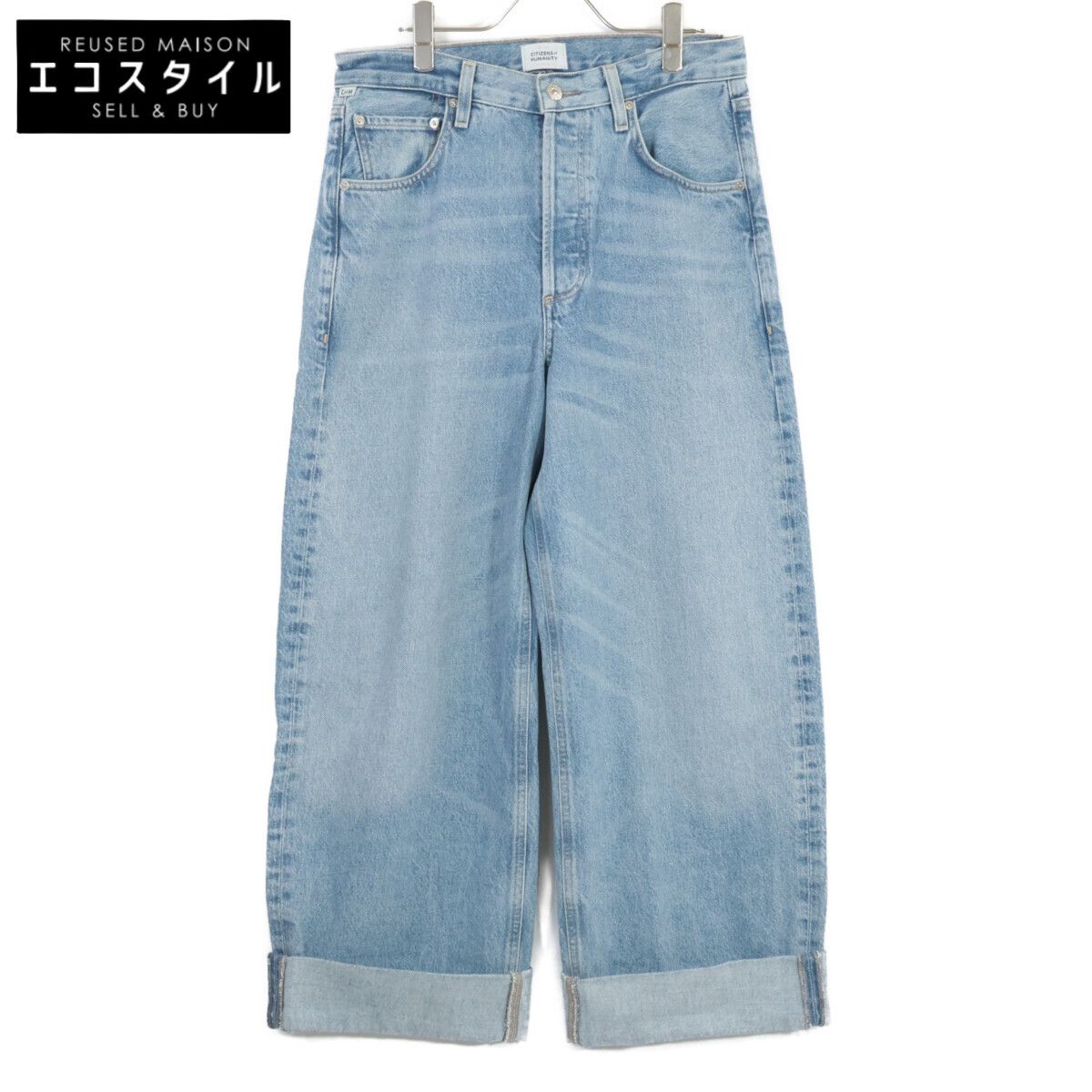 Citizens of humanity シチズンズオブヒューマニティ 2053B-3041 AYLA ﾌﾞﾙｰ ｺｯﾄﾝ ﾊﾞｷﾞｰｶﾌｸﾛｯﾌﾟﾄﾞﾃﾞﾆﾑﾊﾟﾝﾂ 27
