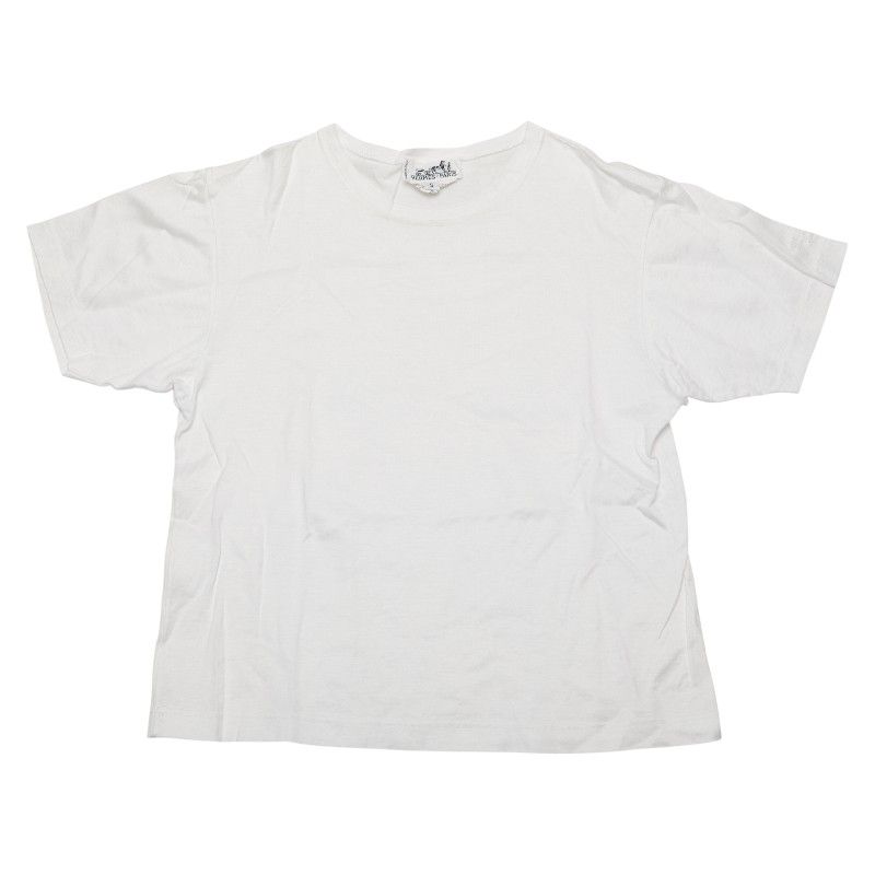エルメス 半袖Tシャツ サイズ S ホワイト コットン レディース HERMES 1-0216377