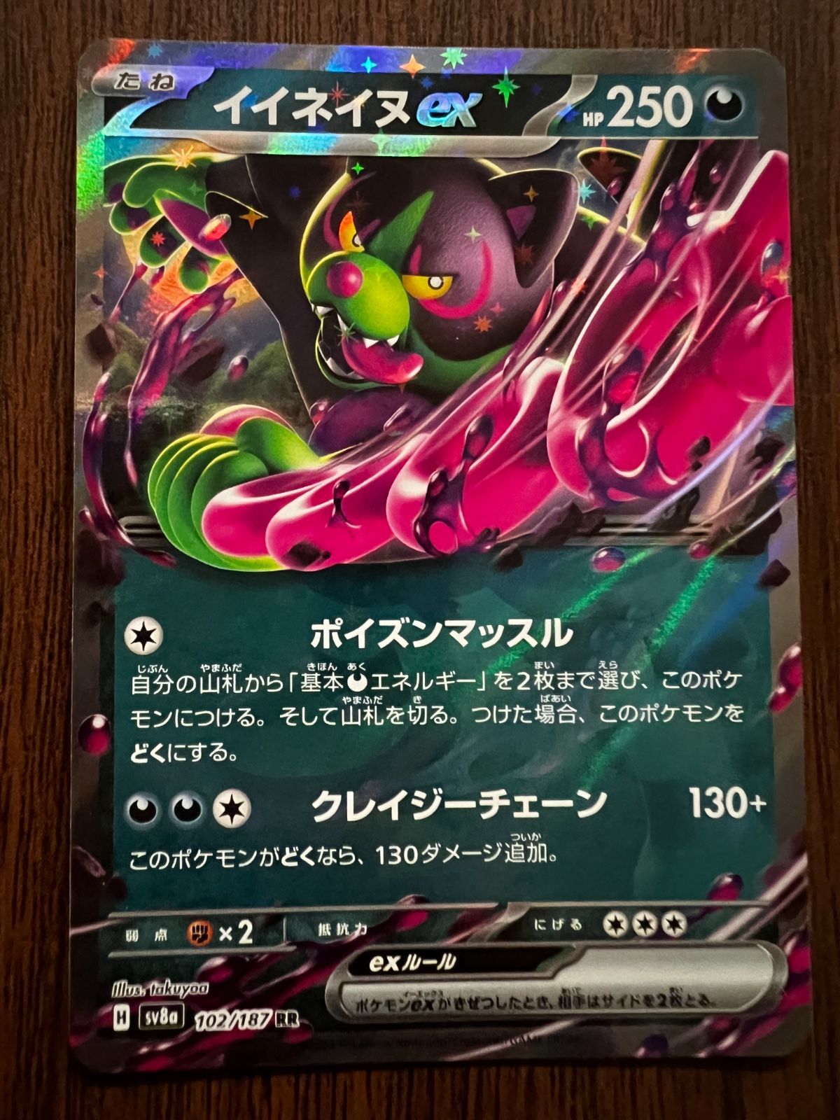 イイネイヌex RR SV8a テラスタルフェスex 102/187 イイネイヌex RR SV8a テラスタルフェスex 102/187 - メルカリ