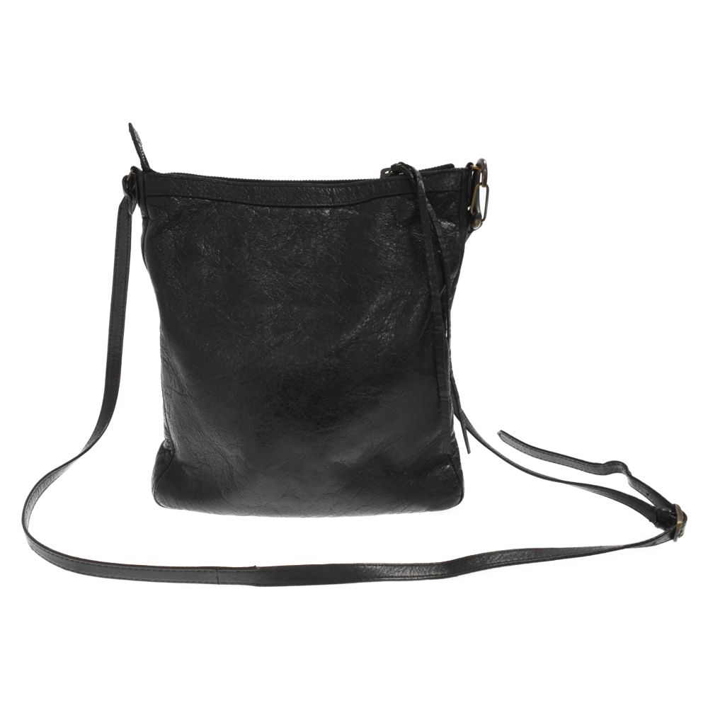 BALENCIAGA(バレンシアガ) ショルダーバッグ クラシックフラット 310250 黒 レザー BALENCIAGA (バレンシアガ) クラシックフラット ショルダーバッグ