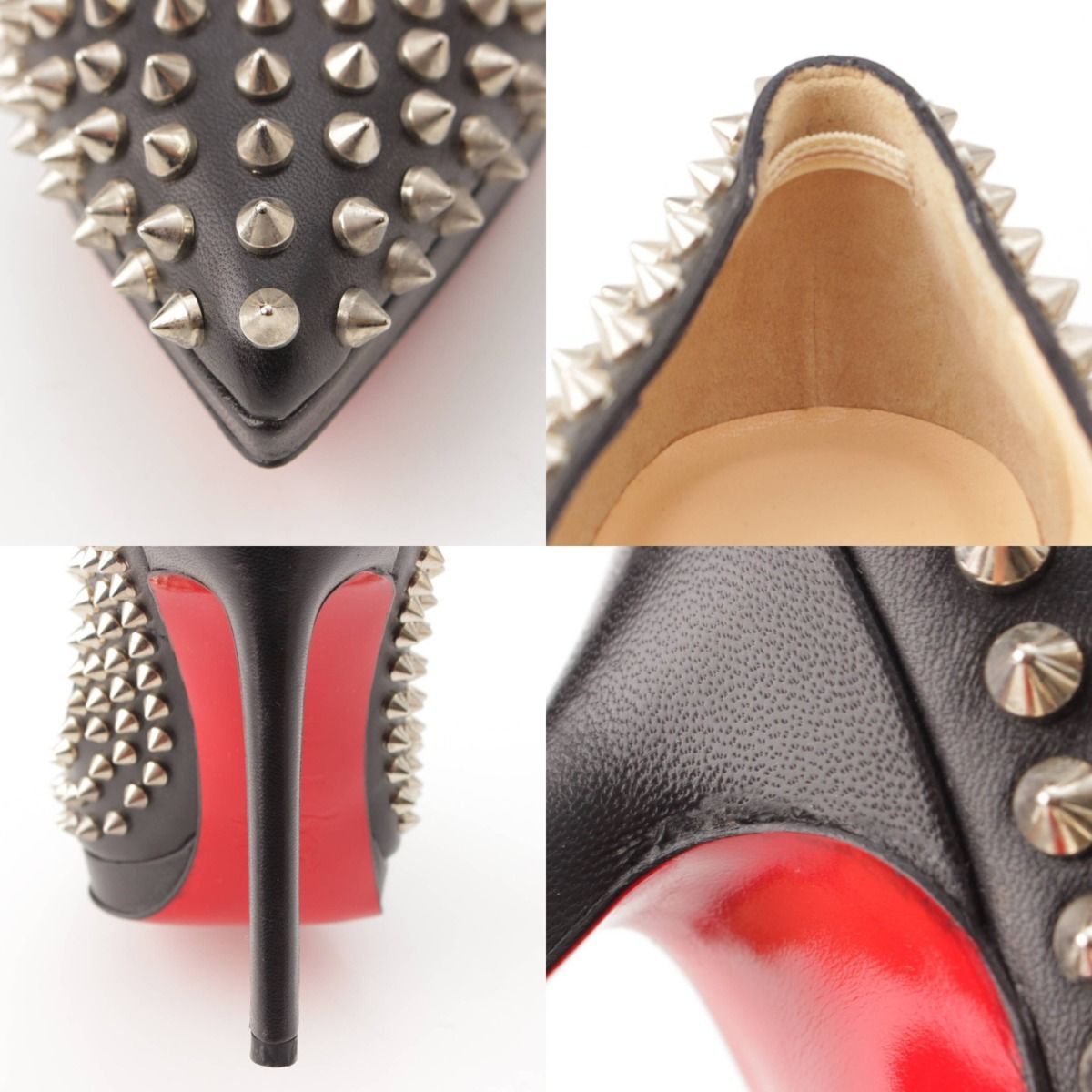 クリスチャンルブタン】Christian Louboutin スパイクスタッズ ポイン 