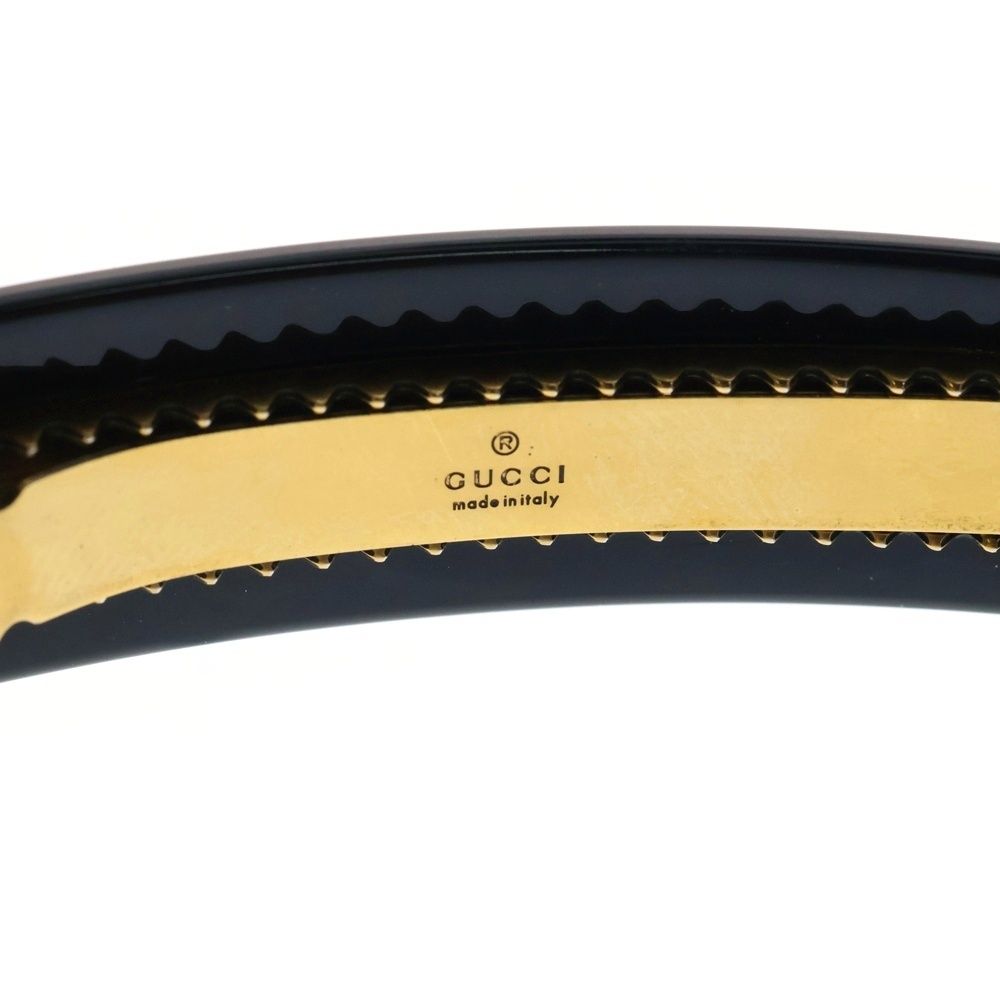 GUCCI (グッチ) ロゴ ヘアピン バレッタ ラインストーン