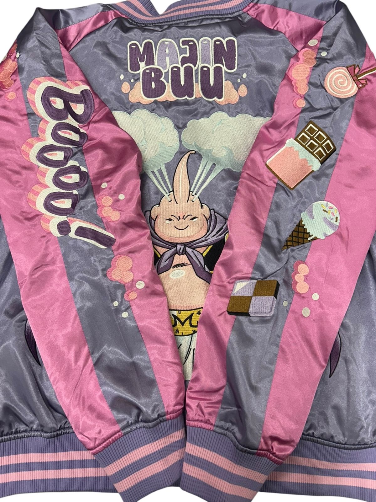 未来的な MARUSHIN 丸眞 ドラゴンボールZ 魔人ブウ 全面刺繡 スカジャン 4005015500 3L メンズ|027