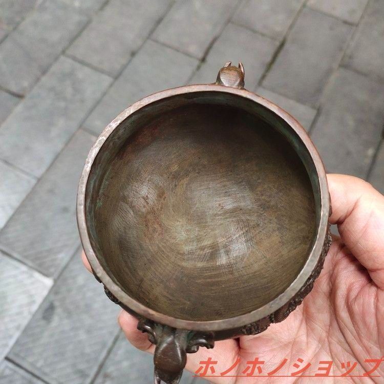 銅器 香炉 挿し香炉 仏堂香炉 香道具装飾品 工芸品 置物 銅器 香炉 龍鳳象耳香炉 仏堂香炉挿し香炉 香道具 装飾品 工芸品