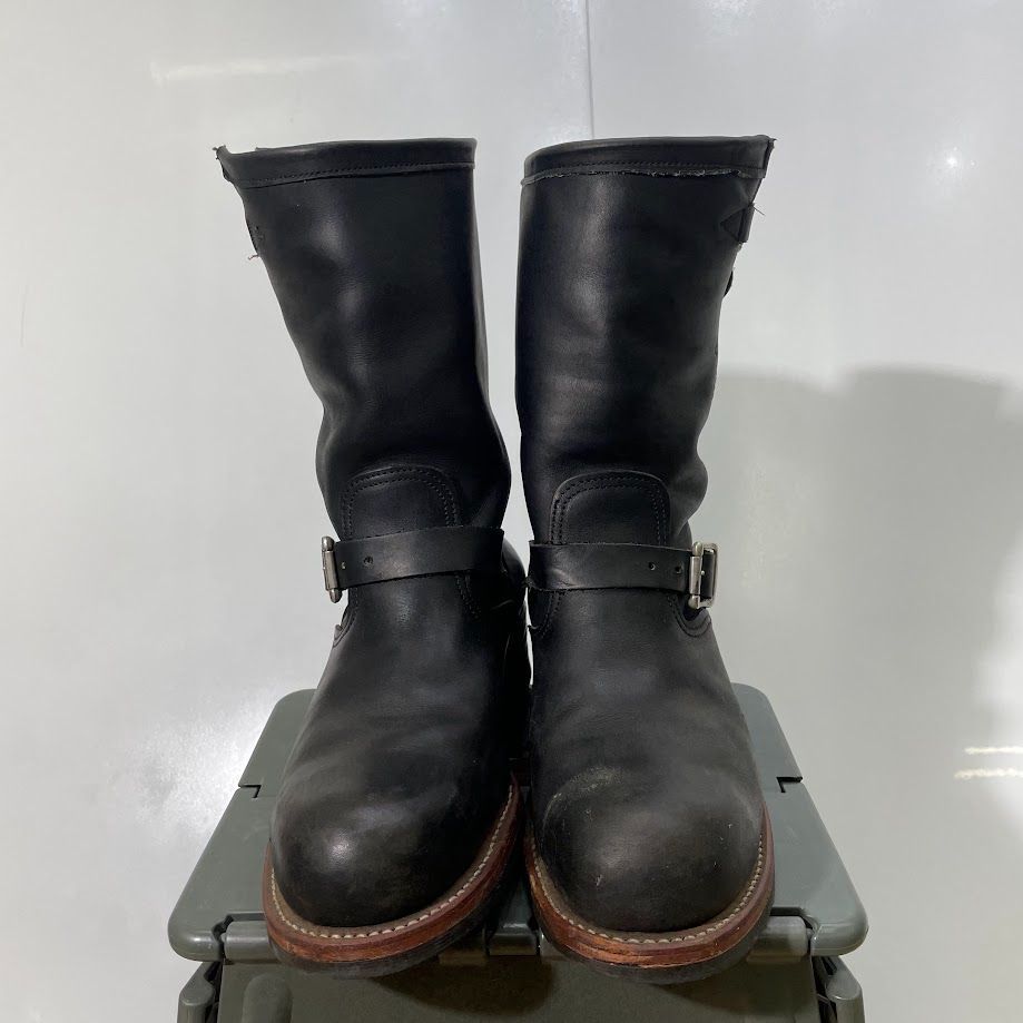 ヴィンテージ CHIPPRWA チペワ 27899 エンジニアブーツ 白タグ スチールトゥ 10E 28cmサイズ ブラック