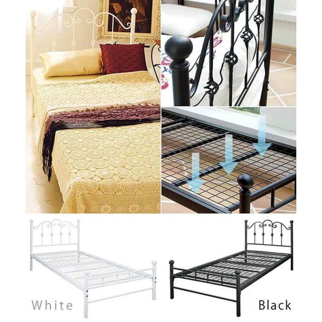 デルソルブリジットベッドＳ ブラック