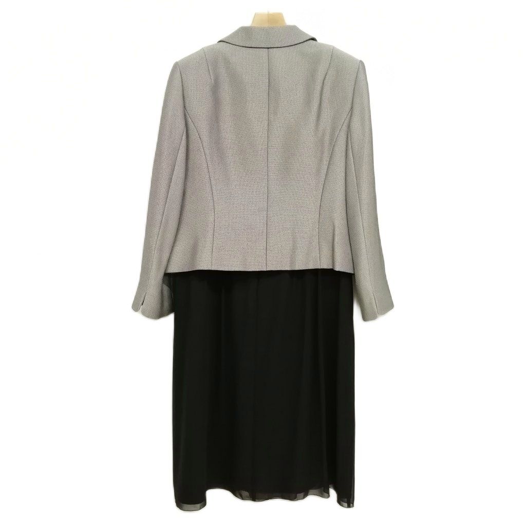 Rifanne Liz リファンネリズ 東京ソワール フォーマル アンサンブル スーツ セットアップ ワンピース ジャケット 15 ブラック グレー