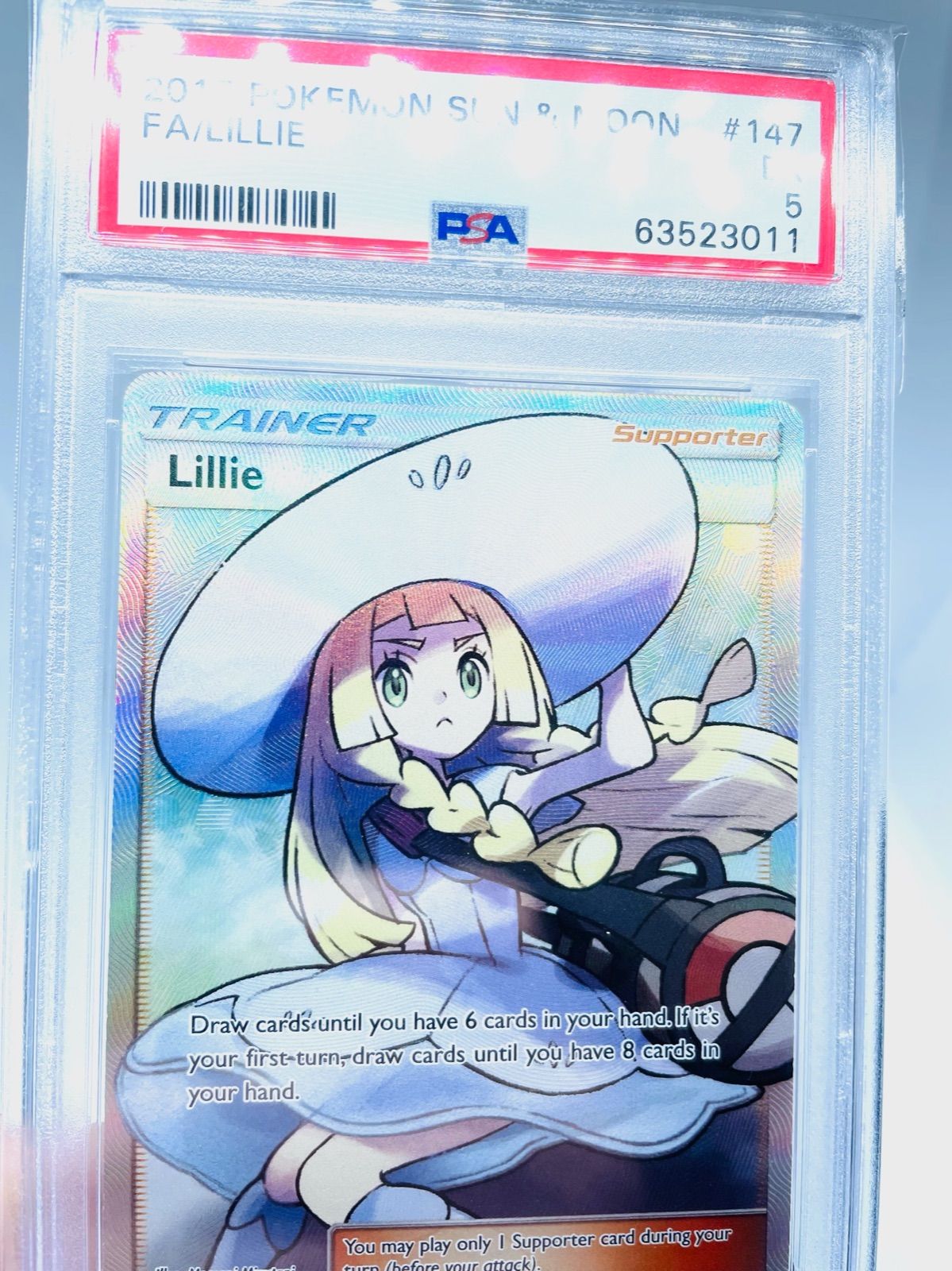 【PSA】　最安値　帽子リーリエ　Lillie　英語版　ポケモンカード　海外 ポケモンカード 英語版 帽子リーリエ SR LILLIE PSA10 - メルカリ