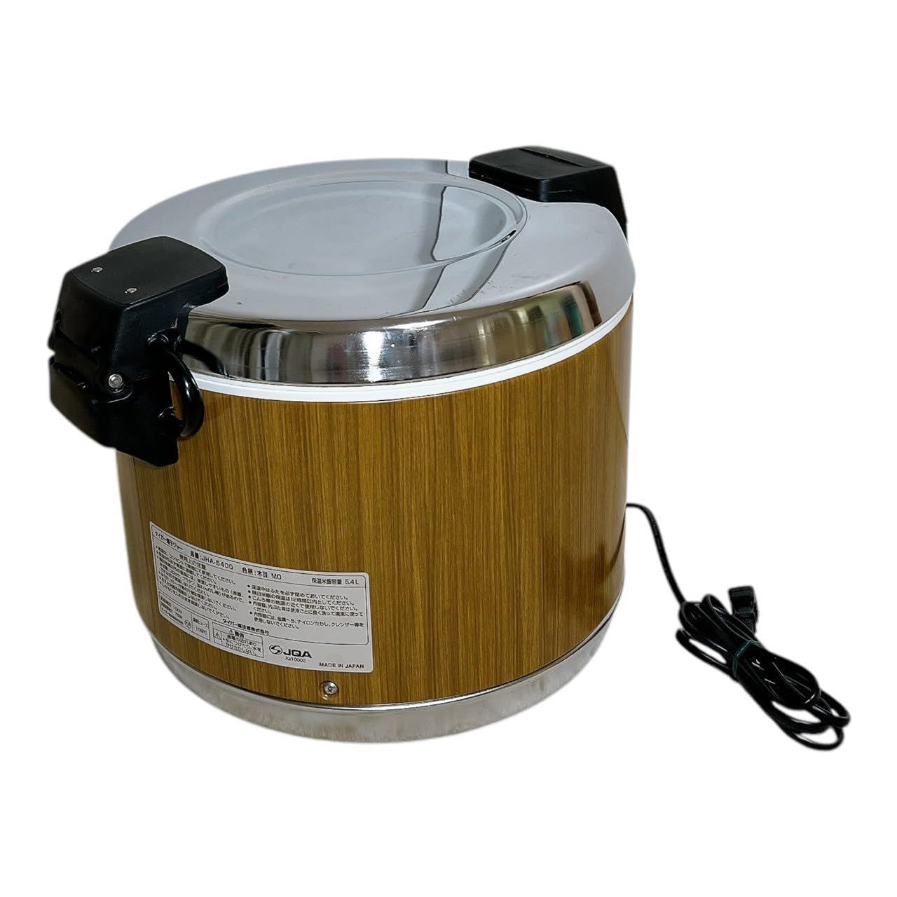 タイガー 電子 ジャー 保温 専用 三升 木目 業務用 JHA-5400-MO Tiger